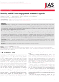 Cover page: Mobility and HIV care engagement: a research agenda