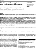 Cover page: Pilot Study of a Novel Application for Data Visualization in Type 1 Diabetes