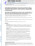 Cover page: Patient-Directed Discharges Among Persons Who Use Drugs Hospitalized with Invasive Staphylococcus aureus Infections: Opportunities for Improvement