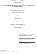 Cover page: Essays on Credit Risk and Bank Lending Standards in Loan Markets