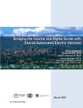 Cover page: Bridging the Income and Digital Divide with Shared Automated Electric Vehicles