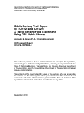 Cover page of Mobile Century Final Reportfor TO 1021 and TO 1029: A Traffic Sensing Field Experiment Using GPS Mobile Phones