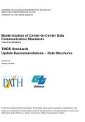Cover page of TMDD Standards Update Recommendations – Data Structures