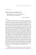 Cover page: Asian Americans Rise Up: The Response to the Pew Report on The Rise of Asian Americans