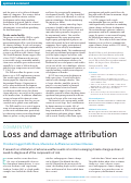 Cover page: Loss and damage attribution