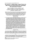 Cover page: HIV and HTLV-I antibody studies: pregnant women in the 1960s, patients with AIDS, homosexuals, and individuals with tropical spastic paraparesis.