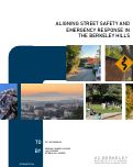 Cover page of Aligning Street Safety and Emergency Response in the Berkeley Hills