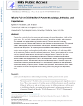 Cover page: What’s Fair in Child Welfare? Parent Knowledge, Attitudes, and Experiences