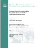Cover page: Simulation of complex glazing products; from optical data measurements to model based predictive controls