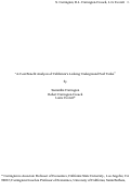 Cover page: A Cost Benefit Analysis of California's Leaking Underground Fuel Tanks