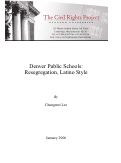 Cover page: Denver Public Schools: Resegregation, Latino Style