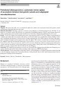 Cover page: Periodontal infectogenomics: a systematic review update of associations between host genetic variants and subgingival microbial detection.