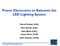 Cover page: Power Electronics to Reinvent the LED Lighting System