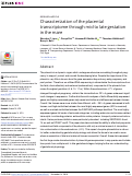 Cover page: Characterization of the placental transcriptome through mid to late gestation in the mare