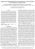 Cover page: Empirical and Computational Evidence for Reconfiguration Costs During Within-Task Adjustments in Cognitive Control