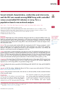 Cover page: Sexual network characteristics, condomless anal intercourse, and the HIV care cascade among MSM living with controlled versus uncontrolled HIV infection in Lima, Peru: a population-based cross-sectional analysis.