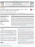 Cover page: Resolving hydrologic water balances through a novel error analysis approach, with application to the Tahoe basin