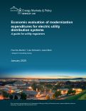 Cover page: Economic Evaluation of Modernization Expenditures for Electric Utility Distribution Systems: A Guide for Utility Regulators