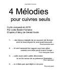 Cover page: 4 Mélodies