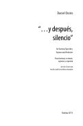 Cover page: ...y después, silencio