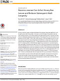 Cover page: Nosema ceranae Can Infect Honey Bee Larvae and Reduces Subsequent Adult Longevity