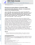 Cover page: Biological and Cognitive Markers of Presenilin1 E280A Autosomal Dominant Alzheimer's Disease: A Comprehensive Review of the Colombian Kindred