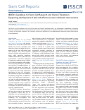 Cover page: ISSCR’s Guidelines for Stem Cell Research and Clinical Translation: Supporting development of safe and efficacious stem cell-based interventions