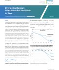 Cover page: Driving California’s Transportation Emissions to Zero