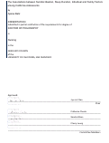 Cover page: The associations between suicidal ideation, sleep duration, individual and family factors among California adolescents.