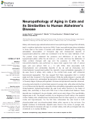 Cover page: Neuropathology of Aging in Cats and its Similarities to Human Alzheimer’s Disease