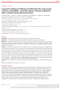 Cover page: Long‐term safety and efficacy of trifarotene 50 μg/g cream, a first‐in‐class RAR‐γ selective topical retinoid, in patients with moderate facial and truncal acne