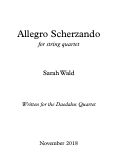 Cover page: Allegro Scherzando