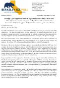 Cover page of Release #2026-21 Updating California Voter Views of President Trump