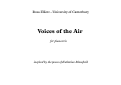 Cover page: Voices of the Air