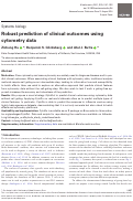 Cover page: Robust prediction of clinical outcomes using cytometry data