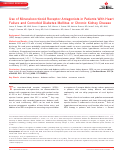 Cover page: Use of Mineralocorticoid Receptor Antagonists in Patients With Heart Failure and Comorbid Diabetes Mellitus or Chronic Kidney Disease