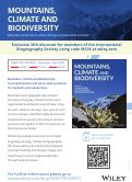 Cover page: Adverts: Mountains, Climate and Biodiversity