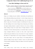 Cover page: Comparative study of air-conditioning energy use of four office buildings in China and USA