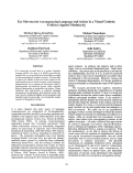 Cover page: Eye Movements Accompanying Language and Action in a Visual Context: Evidence Against Modularity