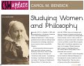 Cover page: Studying Women and Philosophy