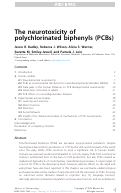 Cover page: The neurotoxicity of polychlorinated biphenyls (PCBs)