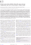 Cover page: Yersinia enterocolitica Inhibits Salmonella enterica Serovar Typhimurium and Listeria monocytogenes Cellular Uptake