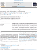 Cover page: Reduced sensitivity to delayed time and delayed reward of the post-operative insular glioma patients in delay discounting