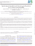Cover page of Spatiotemporal models reveal dynamic growth patterns in US West Coast groundfish