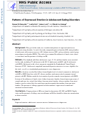 Cover page: Patterns of expressed emotion in adolescent eating disorders