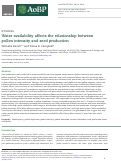 Cover page: Water availability affects the relationship between pollen intensity and seed production