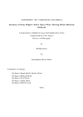 Cover page: Analysis of Some Higher Order Space-Time Moving Finite Element Methods