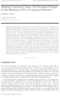 Cover page: Mapping Conceptual Change: The Ideological Struggle for the Meaning of EFL in Uruguayan Education