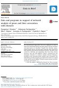 Cover page: Data and programs in support of network analysis of genes and their association with diseases