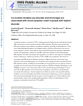 Cover page: Co-morbid cannabis use disorder and chronotype are associated with mood symptom onset in people with bipolar disorder